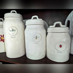 Rae Dunn insect line canister set